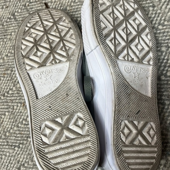 Converse‎ CTAS Clean Lift OX Dark Stucco sage & gold Leather women size 8 - Picture 9 of 10